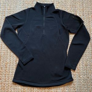 Arc’teryx Rho AR quarter zip fleece in black/ M